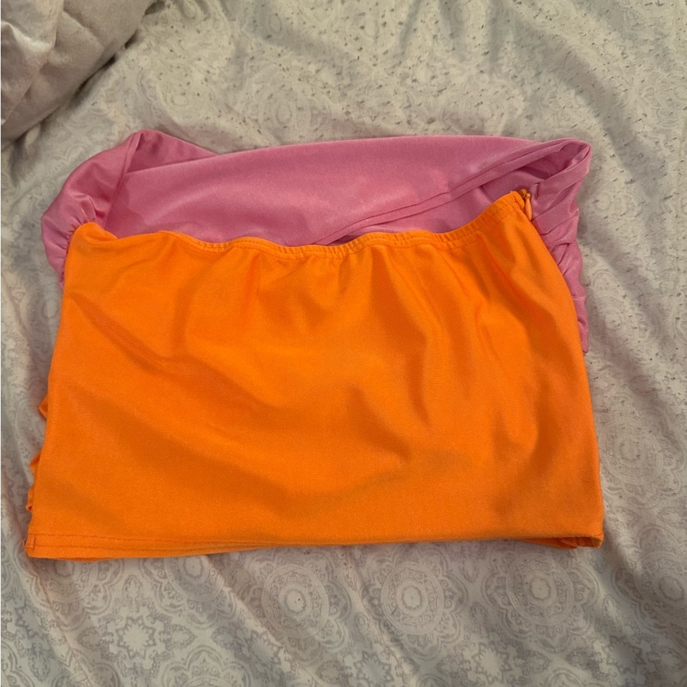 Colorful Wrap Crop Top - Picture 3 of 3